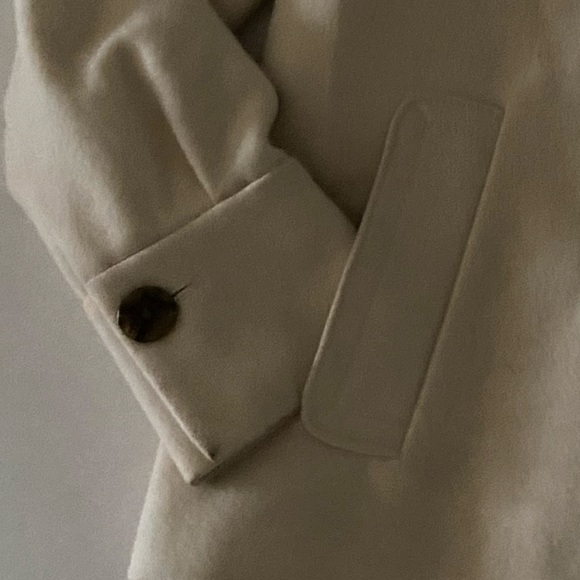 Banana Republic Cream Wool Peacoat - Picture 6 of 7